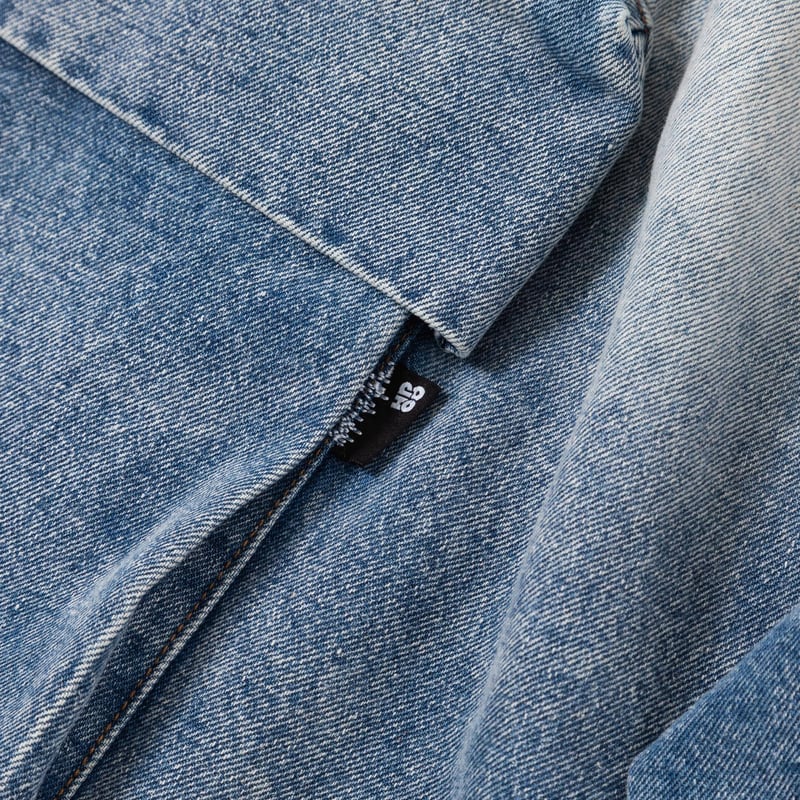 harapeco DENIM HALF PANTS - ブルー　M DENIM HALF PANTS - ブルー | harapeco Store