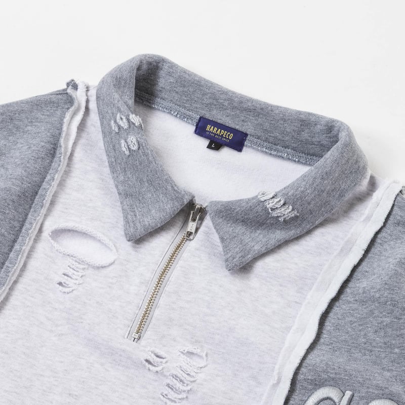 Rebuild HalfZip Sweat - グレー | harapeco Store