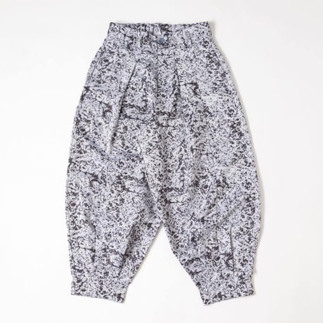 Jacquard Tapered Pants-ブラック