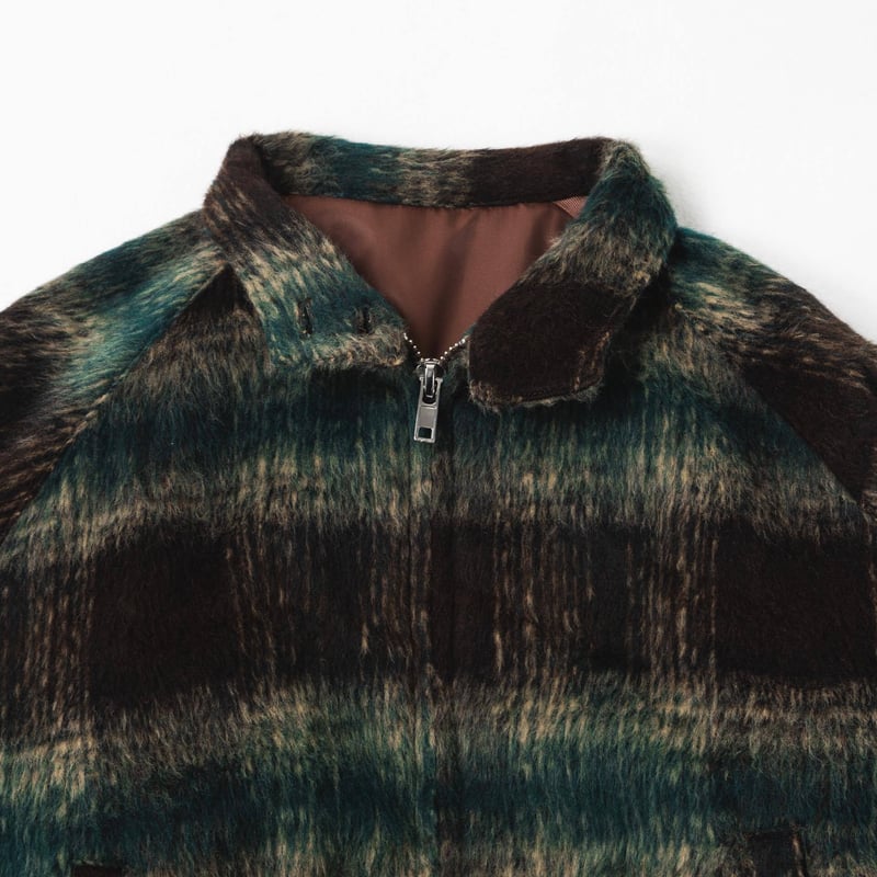ジャケット・アウター HARAPECO Checked Outer Jacket Checked Outer Jacket-ブルー | harapeco Store