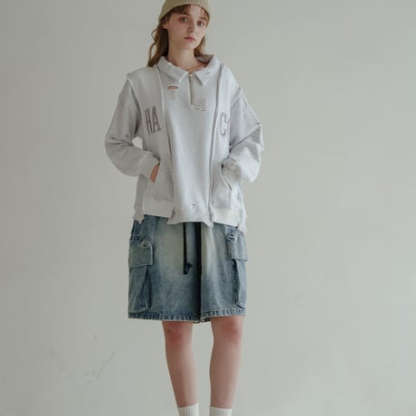 Rebuild HalfZip Sweat - ホワイト