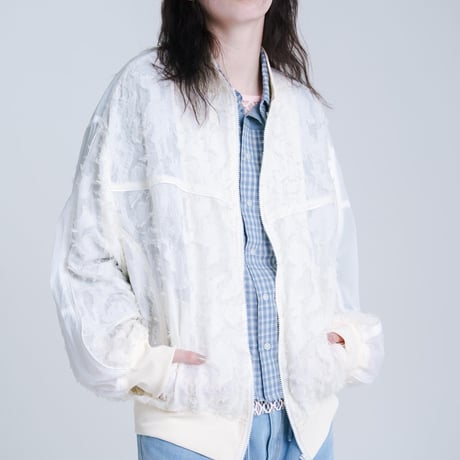 Sheer Blouson - ホワイト