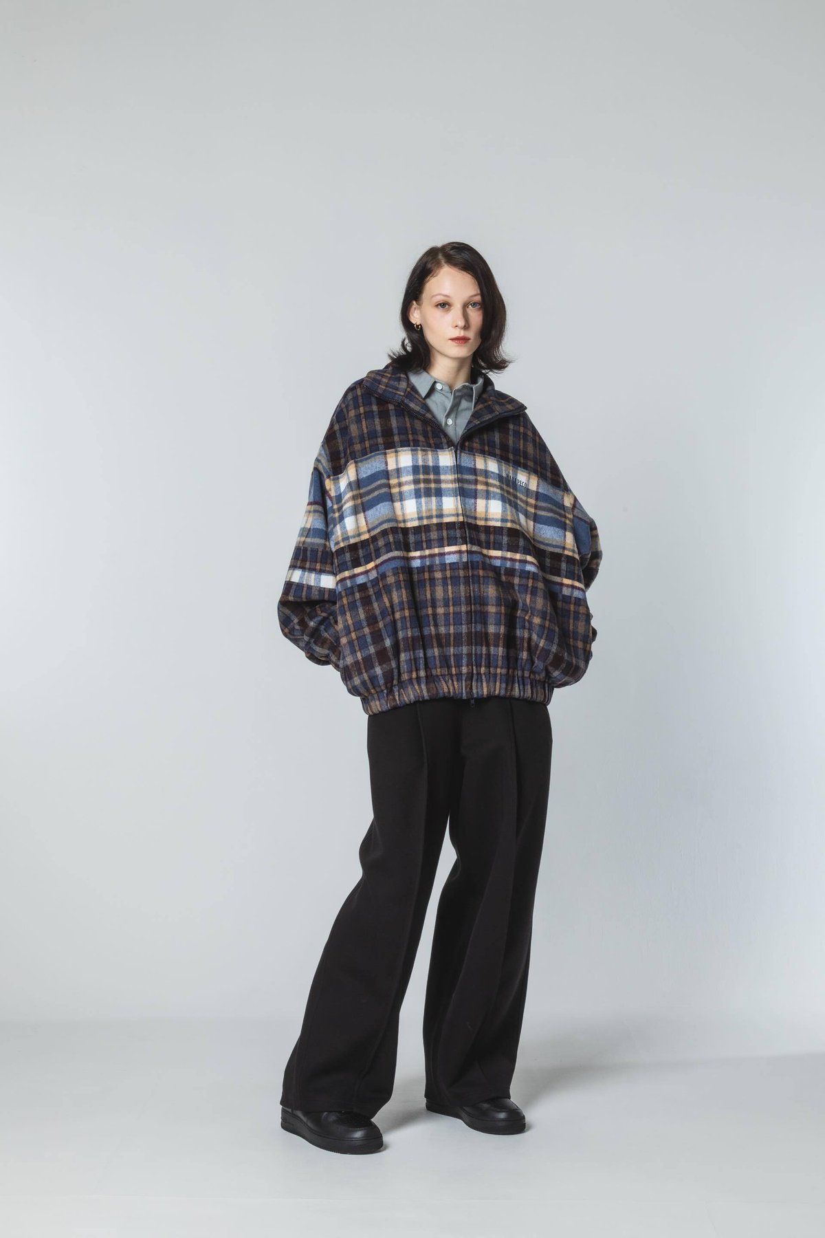 2pattern Checked Jacket - type B | harapeco Store 2pattern Checked Jacket - type B | harapeco Store