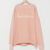 LOGO SWEAT-ピンク