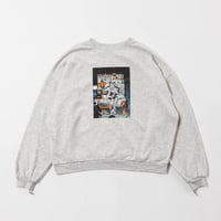 Neko Tee （Akubi）-ミックスグレー | harapeco Store
