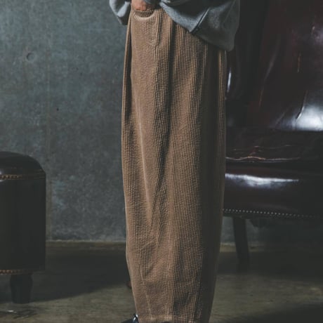Corduroy Easy-Pants-ベージュ