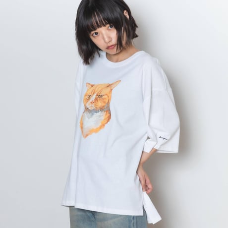 Neko Tee [FuteNeko] - ホワイト