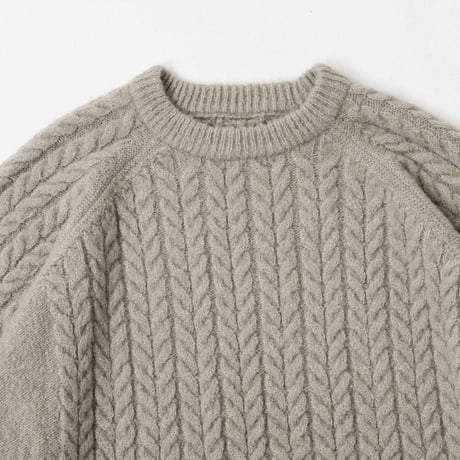 Rough-Knit Sweater-ライトグレージュ