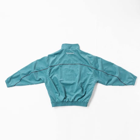 Color Suede blouson-23AW--ブルーグリーン×ボルドー