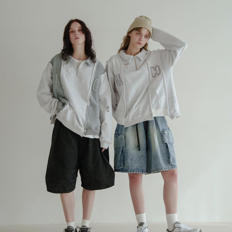 新品未使用 WAKE Sapporo Hoodie SW グレー Rebuild HalfZip Sweat - グレー | harapeco Store