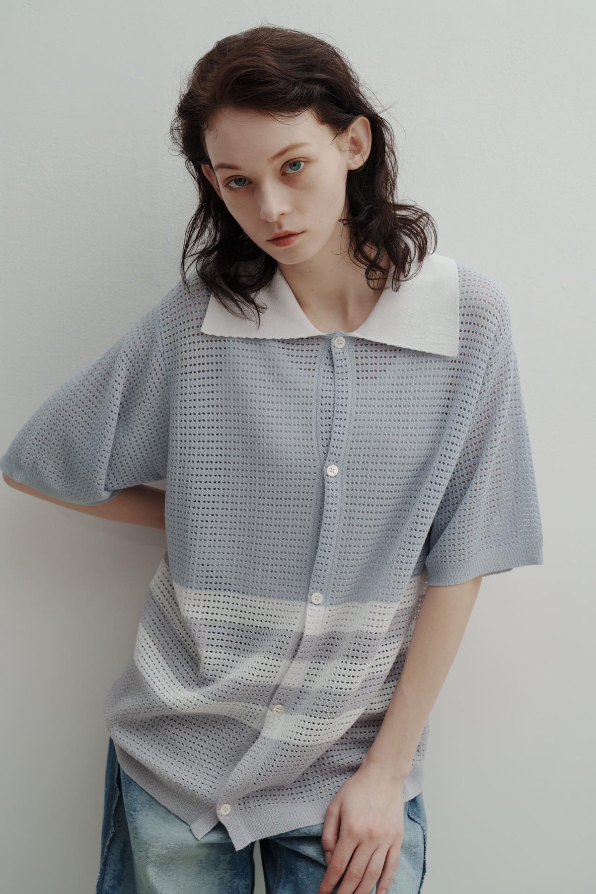 harapeco ニットポロ　ライトパープル　M fit=scale-down,w=1200