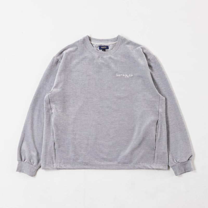 Luxe Velour Pullover - ライトグレー | harapeco Store