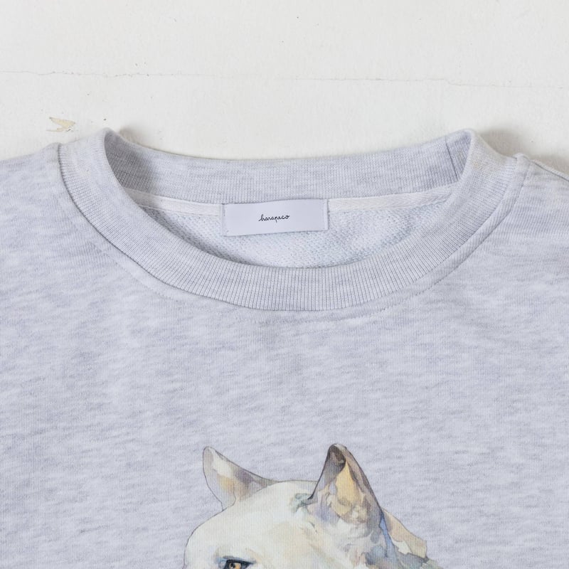 harapeco商店 Okami Sweat(nihiki)-ホワイト Okami Sweat(nihiki)-ホワイト | harapeco Store