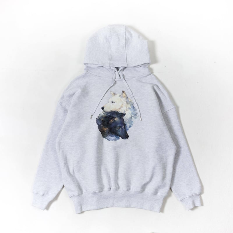 Okami Hoodie(nihiki)-ホワイト | harapeco Store