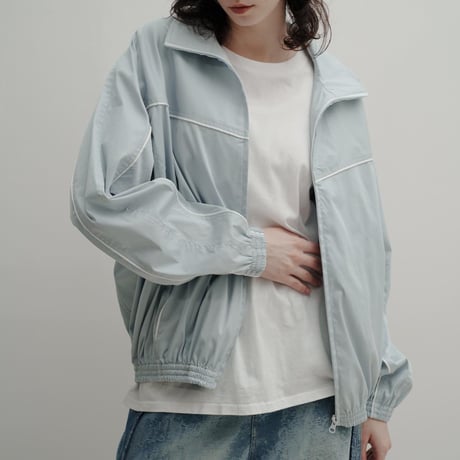 Color Suede blouson-25SS- - スカイブルー