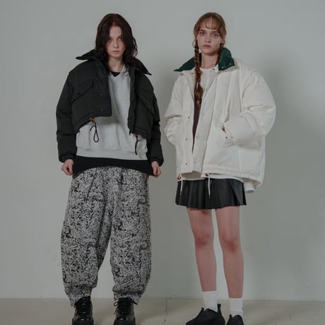 Stand Collar Down Jacket - ホワイト
