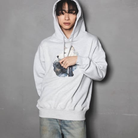 Okami Hoodie(nihiki)-ホワイト