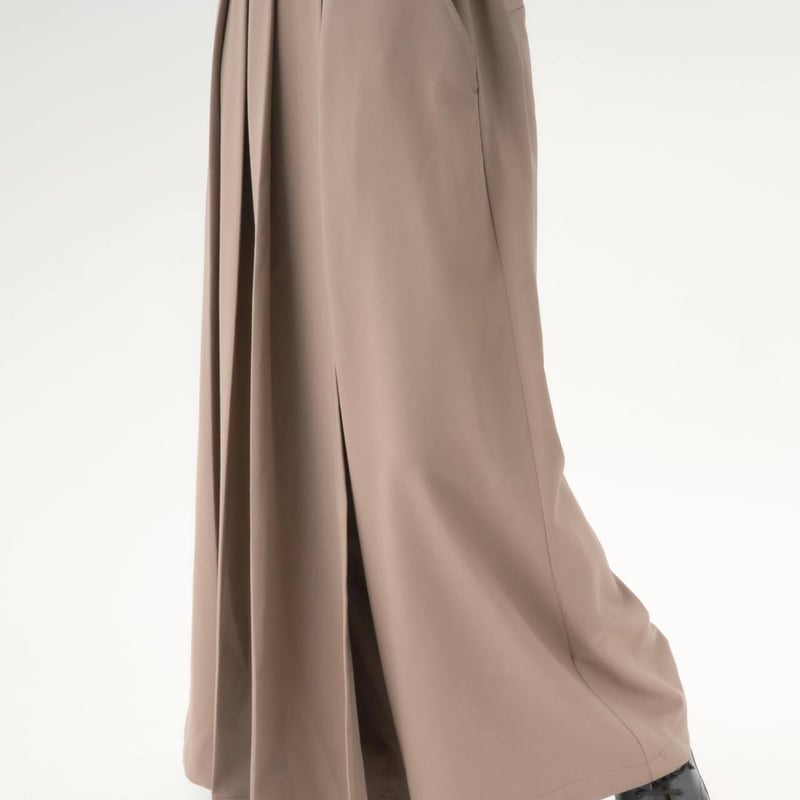 Wrap Wide Pants-ベージュブラウン | harapeco Store