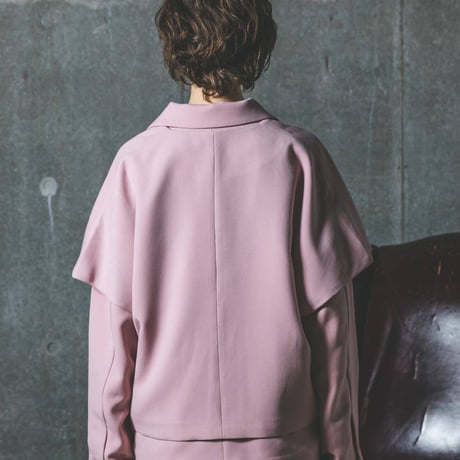 Three-piece suit Vest-ピンクベージュ