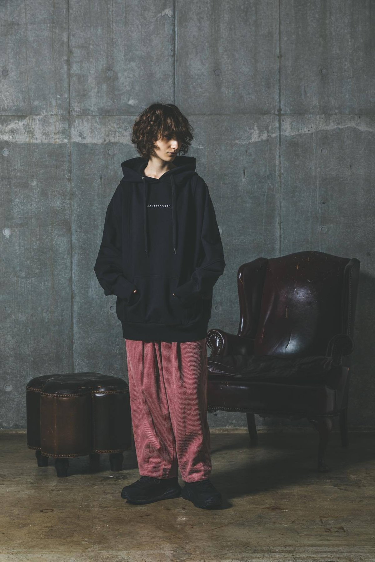 Corduroy Easy-Pants-ピンク | harapeco Store