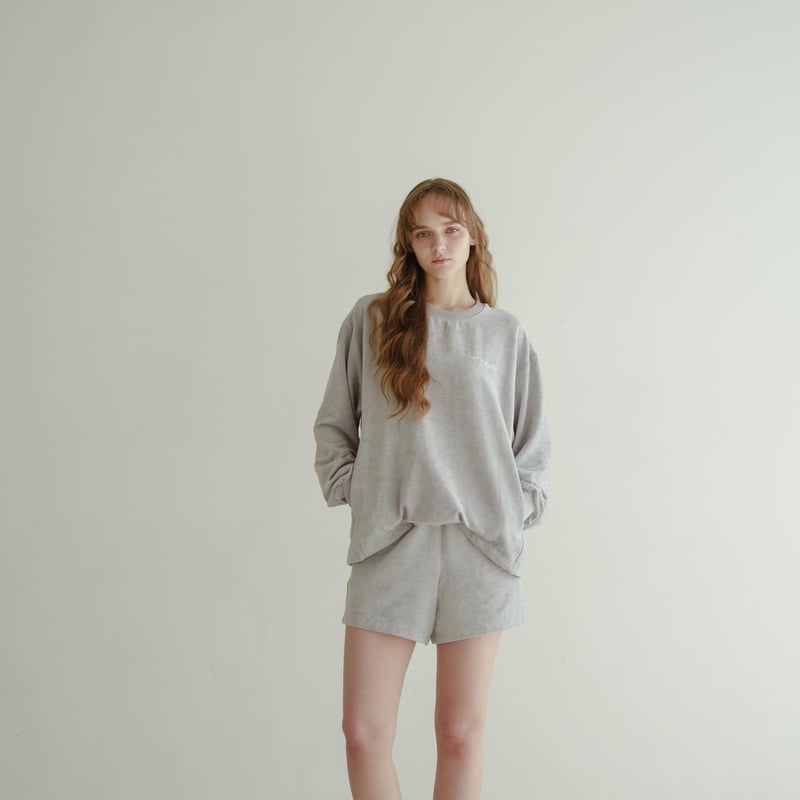 Luxe Velour Relax Short Pants - ブルー | harapeco