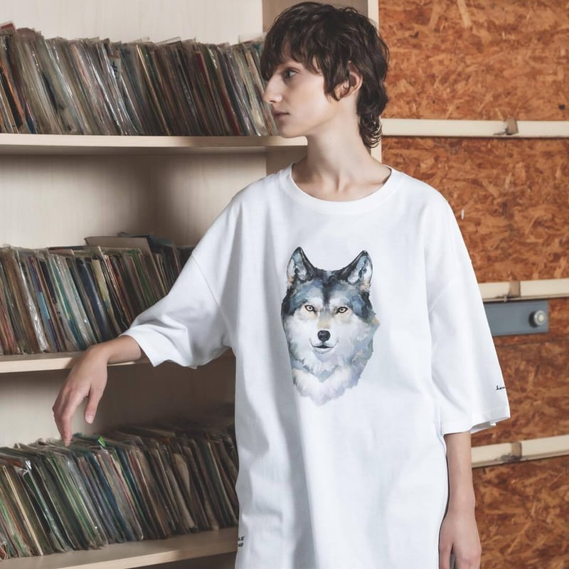 Okami Tee（Ippiki）-ホワイト | harapeco Store