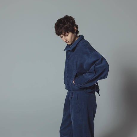 [e]Corduroy Jacket-ブルー