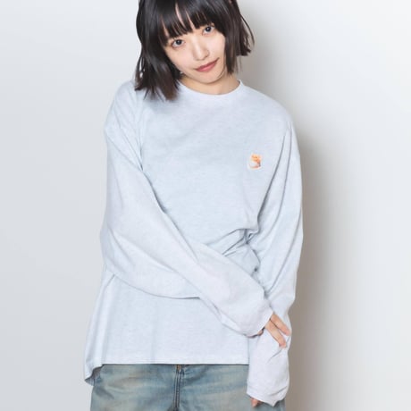 Neko Long Sleeve Tee [FuteNeko] - グレー