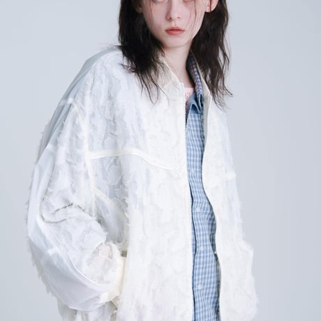 Sheer Blouson - ホワイト