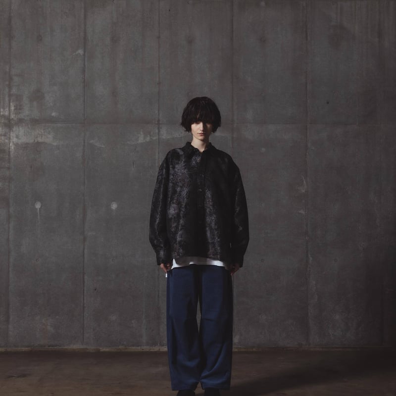 Jacquard Shirts-ブラック | harapeco Store Jacquard Shirts-ブラック | harapeco Store
