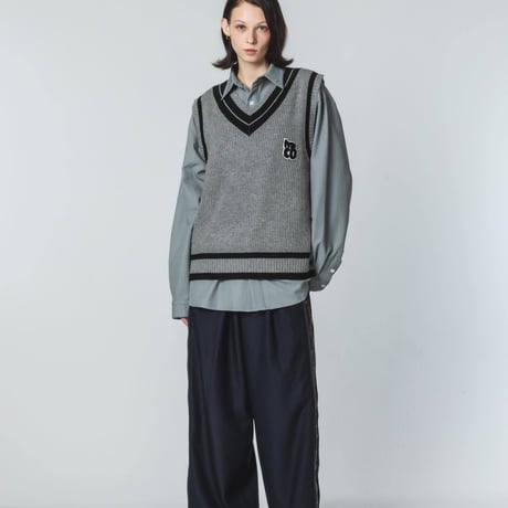 Knit Vest - グレー