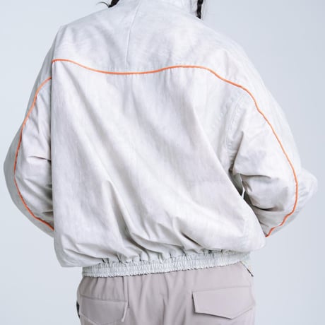 Blurred Dye Print Blouson - ホワイト