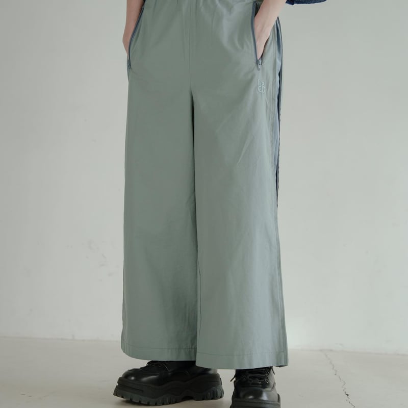 SideZipp Nylon Track Pants - ブルー | harapeco Store