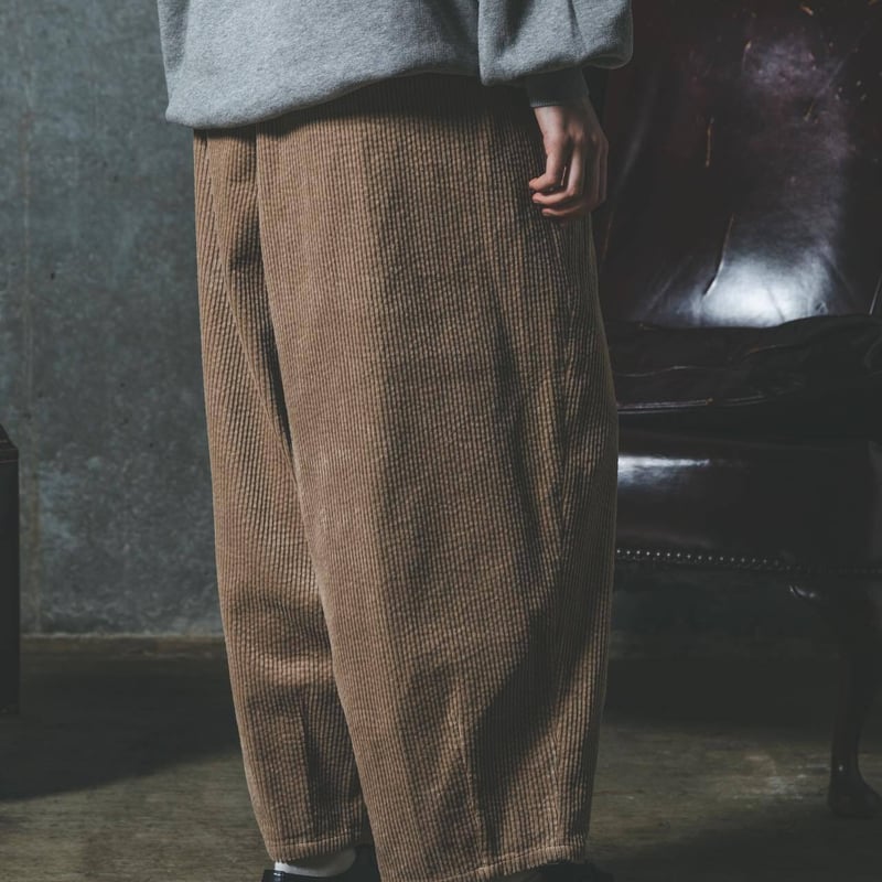 Corduroy Easy-Pants-ベージュ | harapeco Store
