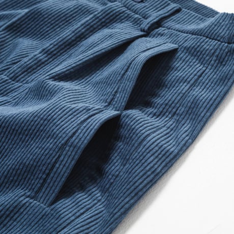 [e]Corduroy Pants-ブルー