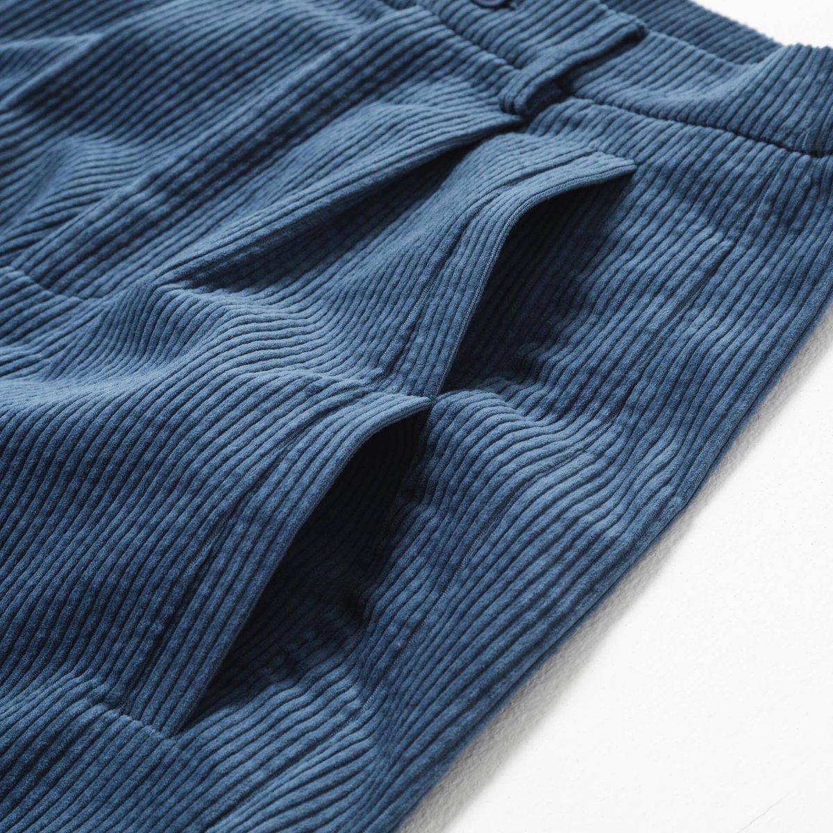 e]Corduroy Pants-ブルー | harapeco Store