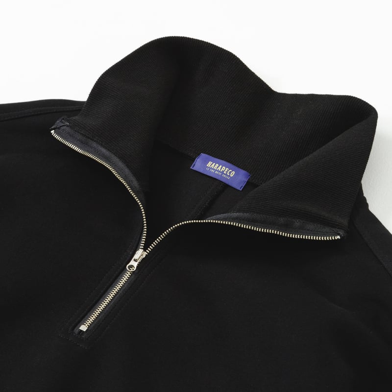 harapeco ハーフジップスウェット ブラック HalfZip Sweat - ブラック | harapeco Store