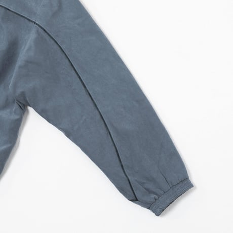 Color Suede blouson-Vintage Blue