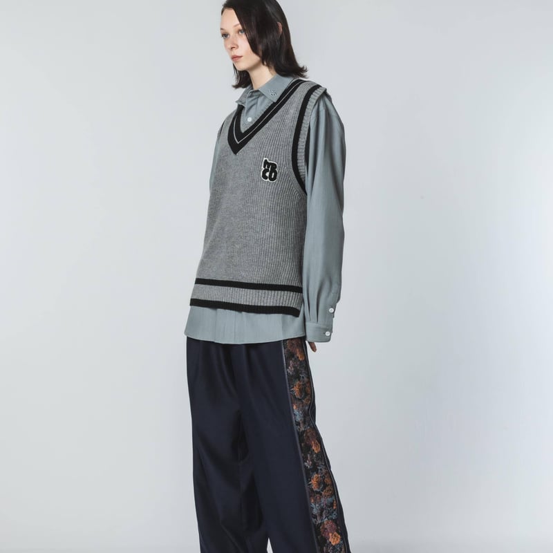 Knit Vest - グレー | harapeco Store