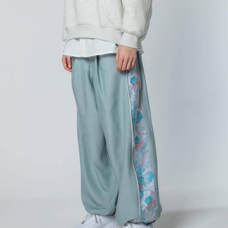 Zipper Pants - ブルー | harapeco Store