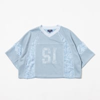Panel Jersey Tee - ブルー