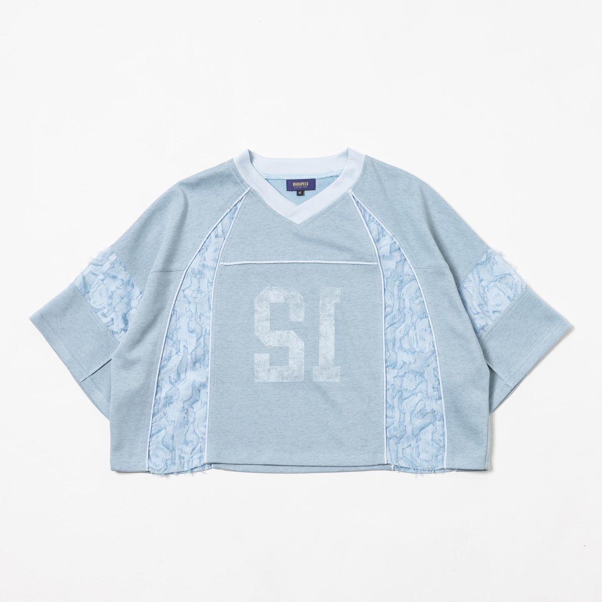 Panel Jersey Tee - ブルー | harapeco Store