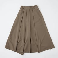 Wrap Wide Pants-ベージュブラウン