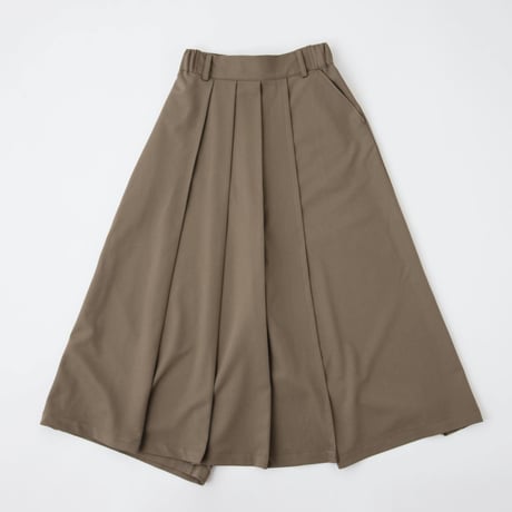 Wrap Wide Pants-ベージュブラウン