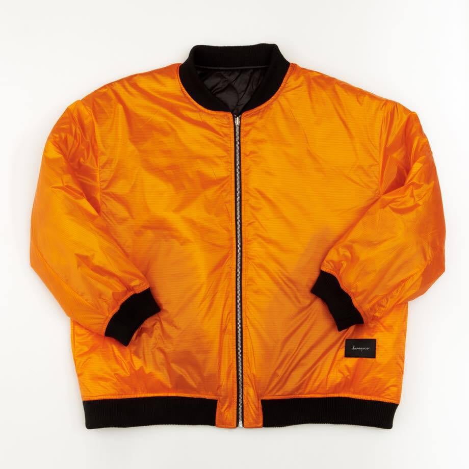 Reversible MA-1-ブラック(オレンジ) | harapeco Store Reversible MA-1-ブラック(オレンジ) | harapeco Store