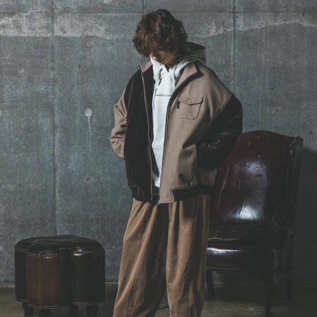 Corduroy Easy-Pants-ベージュ