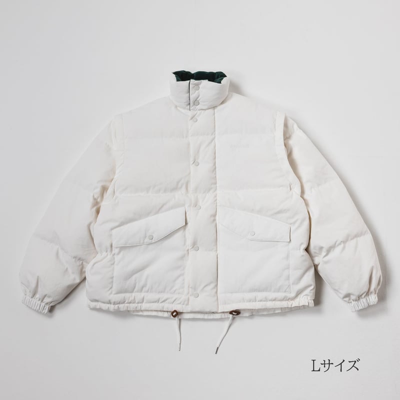 【新品】harapeco Stand Collar Down Jacket Stand Collar Down Jacket - ホワイト | harapeco Store