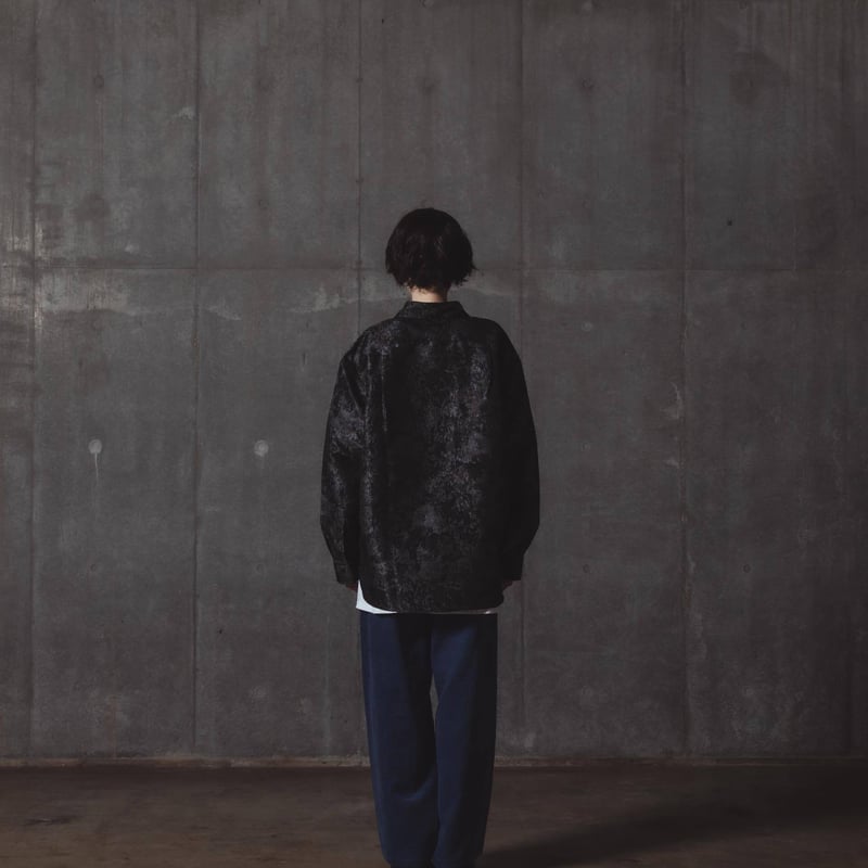 harapeco Jacquard Shirts-ブラック Mサイズ Jacquard Shirts-ブラック | harapeco Store