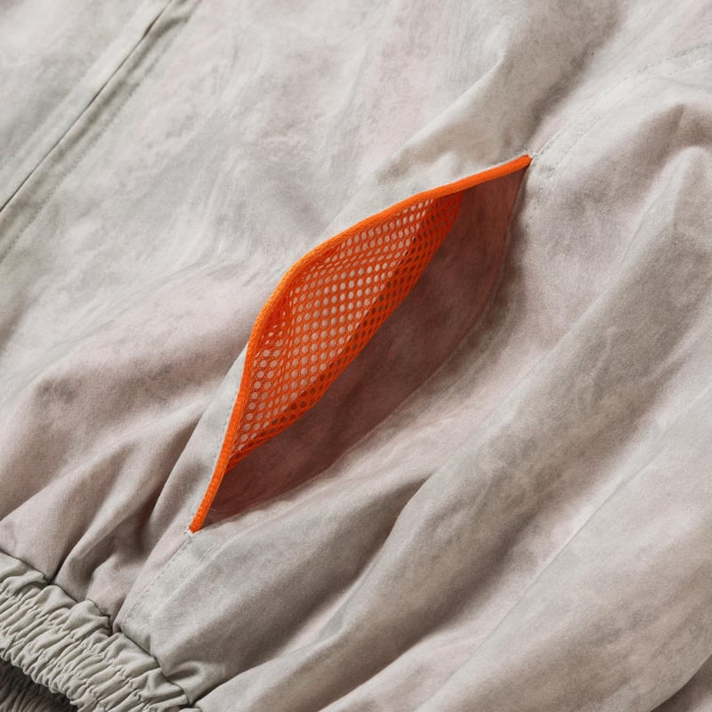 Blurred Dye Print Blouson - ホワイト | harapeco Store