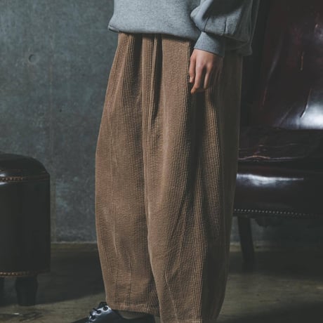 Corduroy Easy-Pants-ベージュ